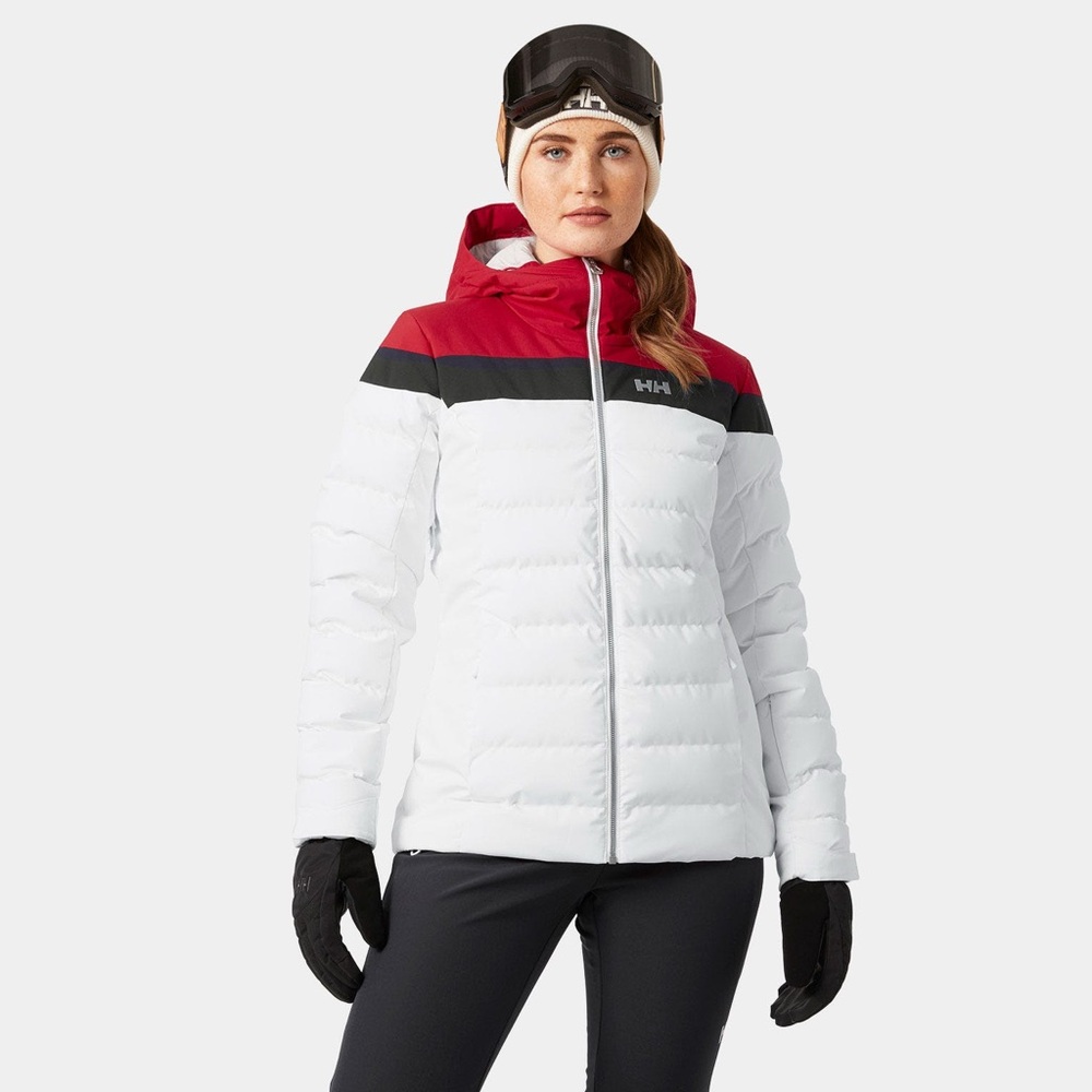 Helly Hansen Women's Ski Jacket in Red, Black, and White